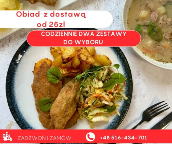 Pyszne i domowe obiady z dowozem w Elblągu – codziennie świeże smaki na Twoim stole