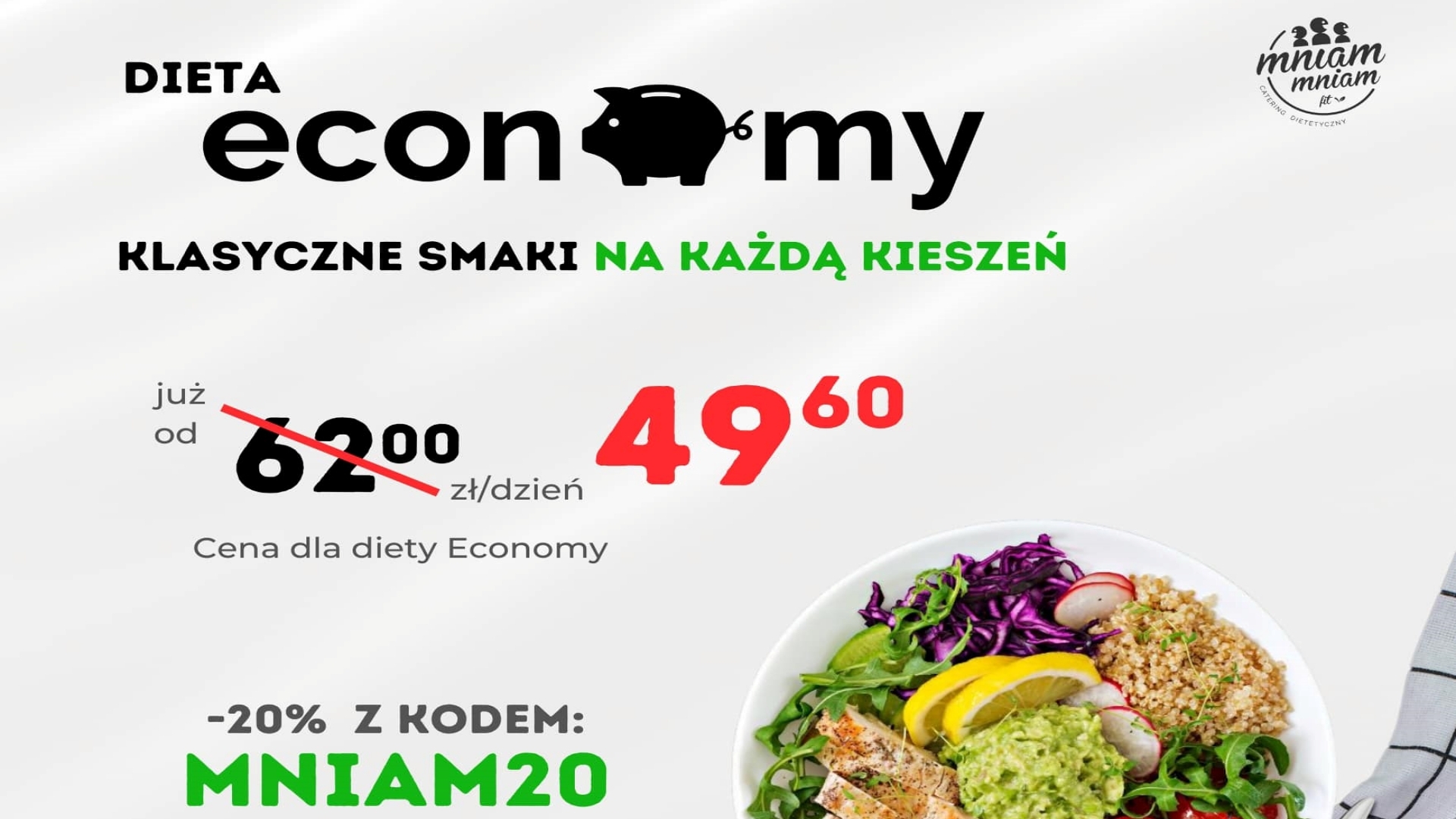 Dieta pudełkowa na dowóz i na każdą kieszeń. Poznajcie zalety Economy Mniam Mniam Fit