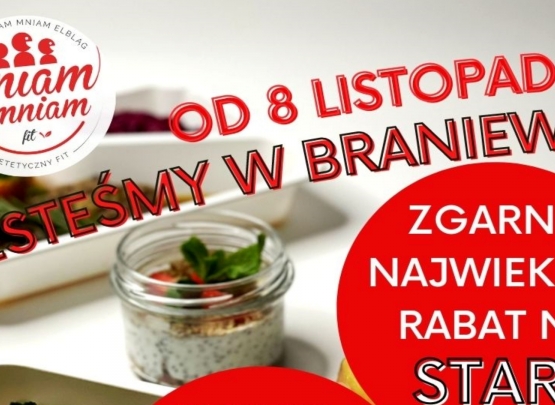 Mieszkasz w Braniewie? Możesz już zamawiać catering pudełkowy Mniam Fit